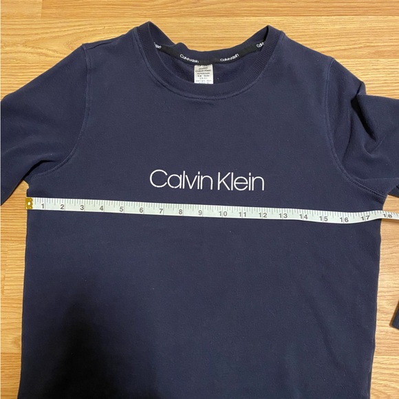 Calvin Klein pajama set size XS navy blue white cotton blend jogger long sleeve - Picture 5 of 14